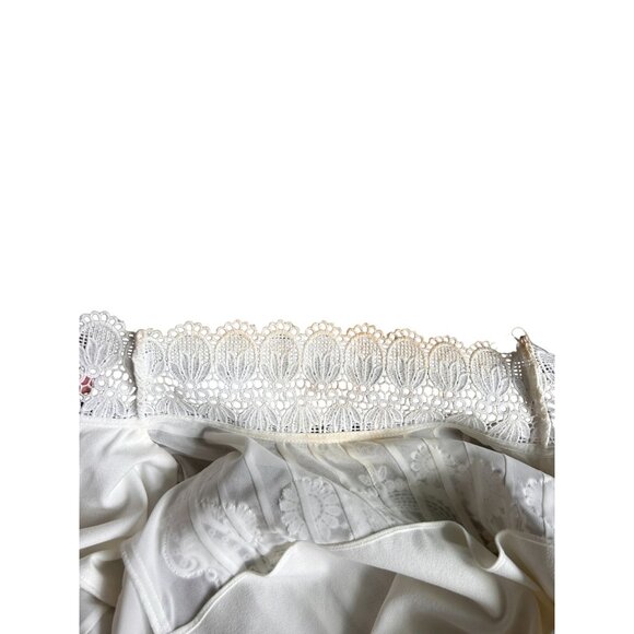 TED BAKER White High Neck Long Sleeve Dress Size 3 / Large - Picture 4 of 5